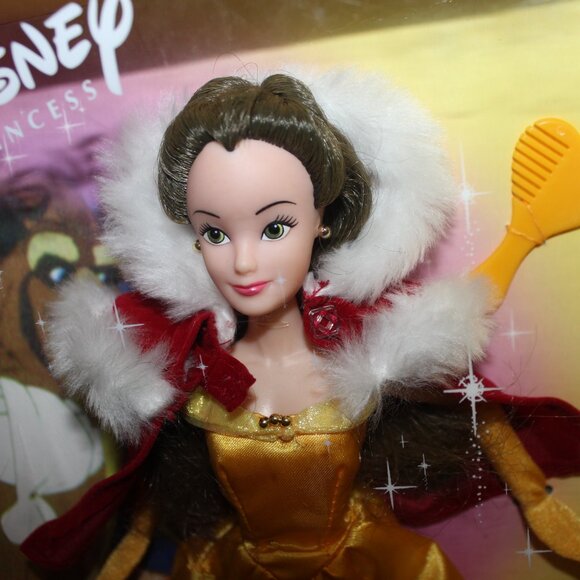 3/$188❤️vintage2001 Beauty and the Beast BELLE Disney Princess Yellow Dress Doll - Picture 3 of 11
